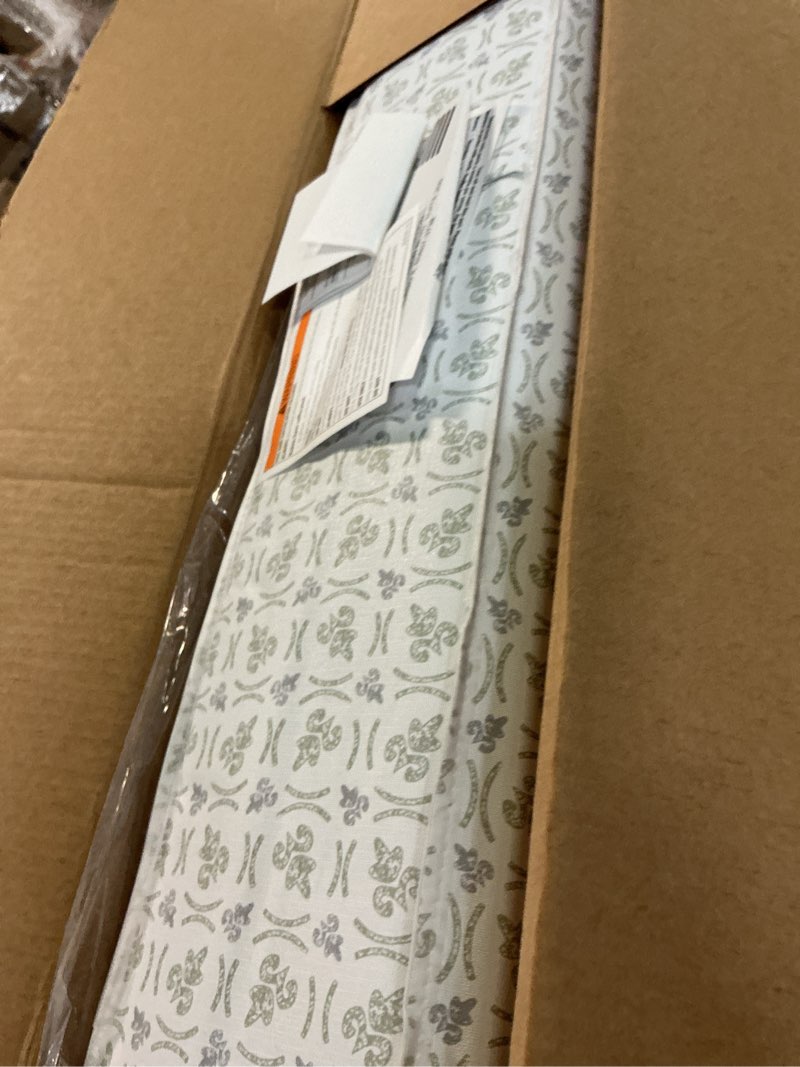 Condition photo showing Good Condition for Sealy Baby Firm Rest Antibacterial Breathable Crib Mattress, Made in USA, GREENGUARD Gold Certified, 204 Steel Coils, 2 Stage, Toddler Bed Fit, Waterproof, Non Toxic, Safety & Quality Tested, 52x28" Silver/Blue