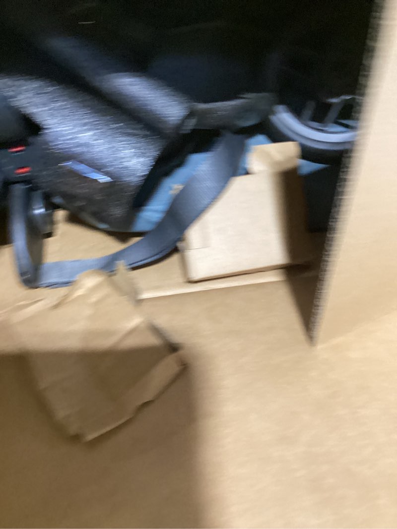 Condition photo showing New/Like New for UPPAbaby Minu V3 Travel Stroller | Lightweight + Compact Design | One-Hand Fold + Unfold | from Birth + Overhead Compatible | Dillan (Stone Blue/Carbon Frame/Sand Leather)
