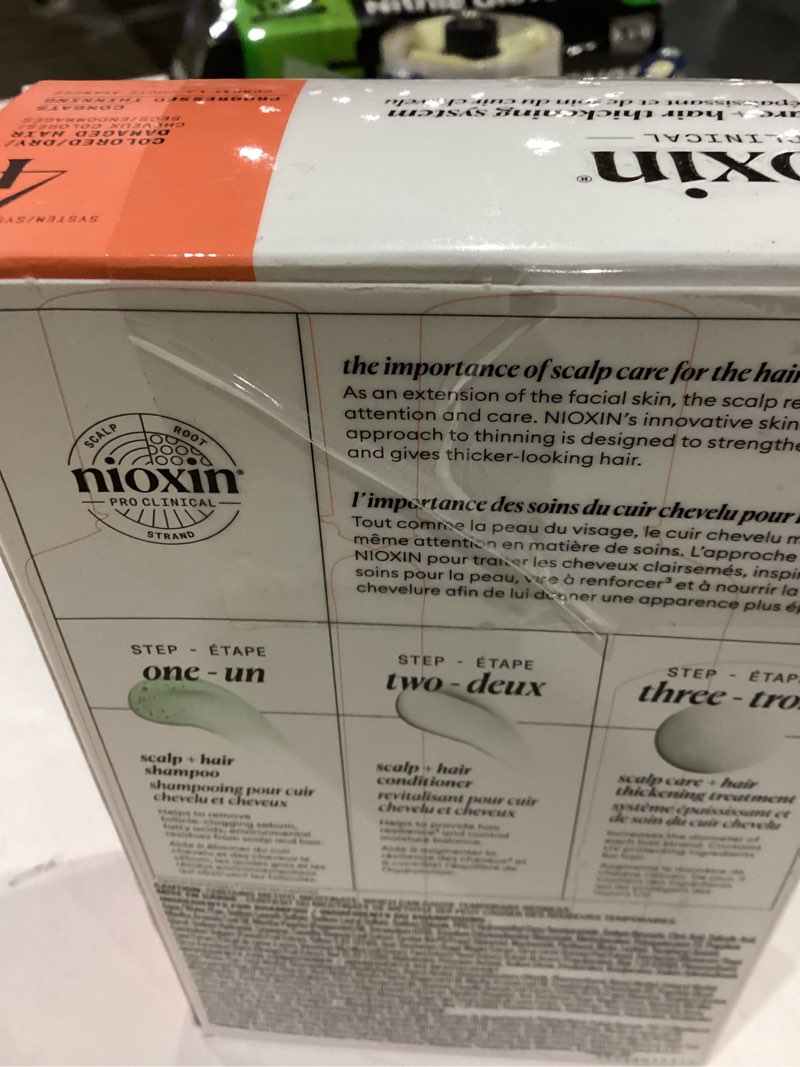 nioxin scalp + hair thickening system 4 | for colored or damaged hair with progressed thinning| with
