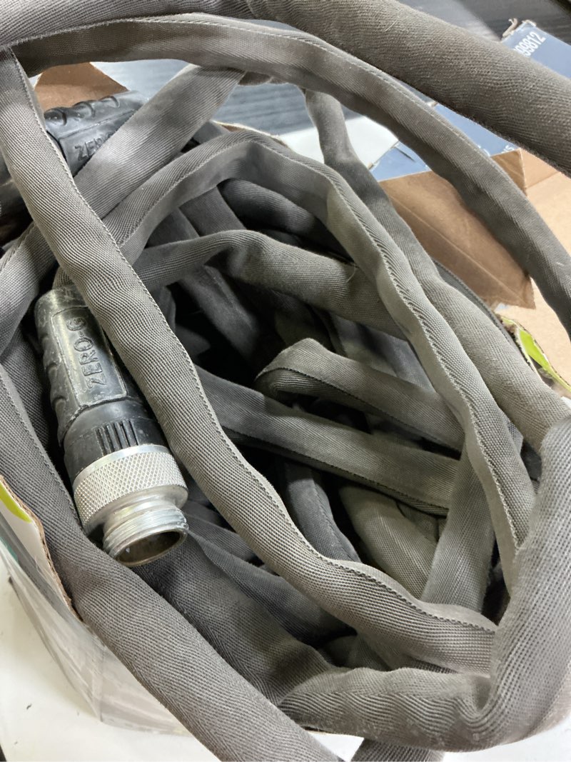 Condition photo showing Good Condition for apex zero-g 4001-100 garden hose, 5/8 in, 100 ft l, coupling, fiber, gray
