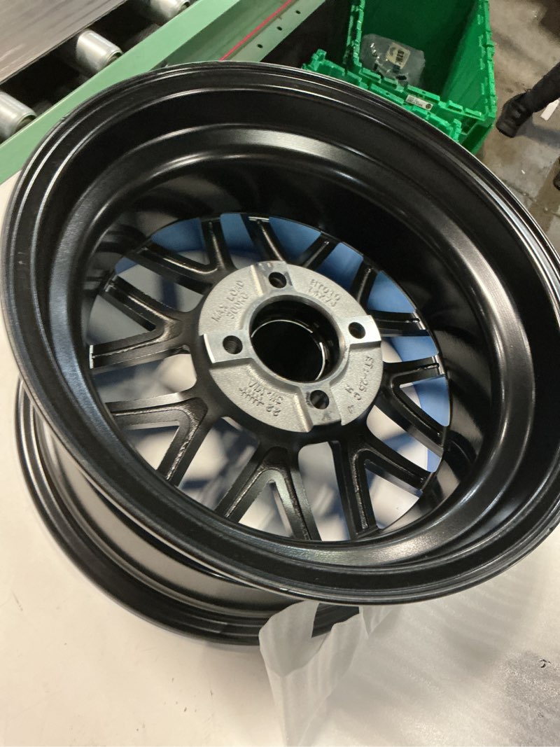 Condition photo showing Good Condition for Red Hawk TIR-RX398-B Wheel Gloss Black, 15x7 ET-25 Golf Carts
