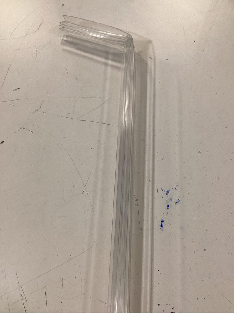 Condition photo showing As Is for 2-Pack Butecare Frameless Shower Door Bottom Seal for Glass Doors – Stop Shower Leaks and Create a Water Barrier 