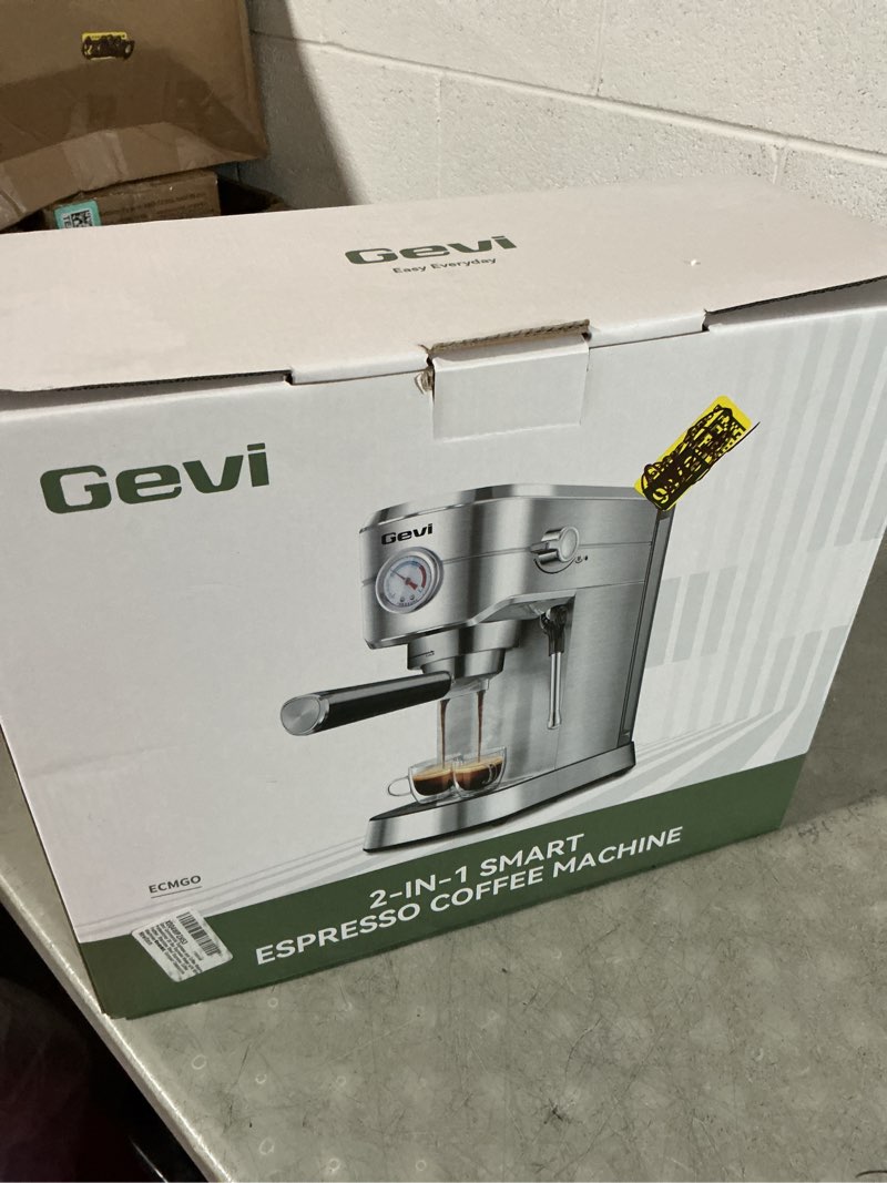 Condition photo showing Good Condition for gevi commercial espresso and coffee makers, professional 20 bar espresso maker with milk frother, stainless steel expresso coffee machines for home, compact cappuccino machine, great gift sterling silver