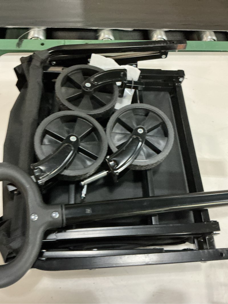 Condition photo showing As Is for wagons carts foldable,360 lbs collapsible wagon with wheels foldable wagon cart with flexible handle,lightweight portable folding cart for camping beach picinic grocery outdoor sports shopping(black) ink black