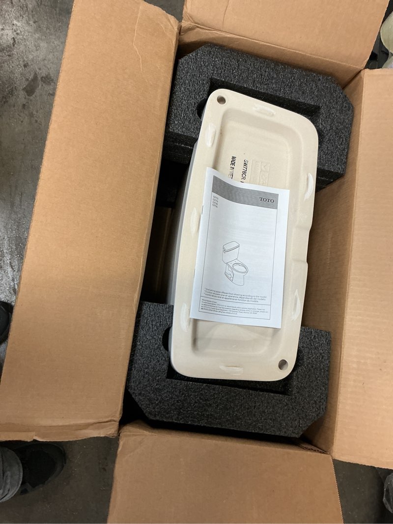 Condition photo showing New/Like New for toto drake cotton white 1.28-gpf single-flush high efficiency toilet tank