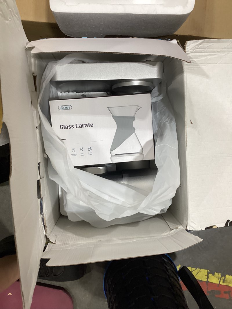 Condition photo showing Good Condition for gevi 4-in-1 smart pour-over coffee machine fast heating brewer with built-in grinder, 51 step grind setting, automatic barista mode, custom recipes,blue2