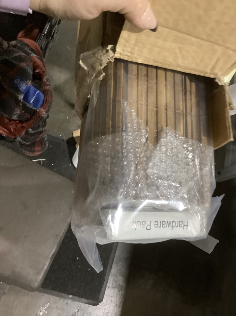 Condition photo showing Good Condition for Cordless Bamboo Roman Shades for Windows, Blinds Size (30.5" W ×48" H) Colour (Highfield Teak) Highfield Teak 30.5" W × 48" H