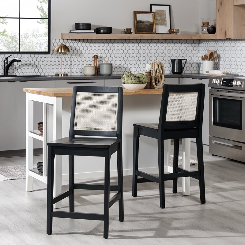 Beckwith 24'' Solid Wood Counter Stool