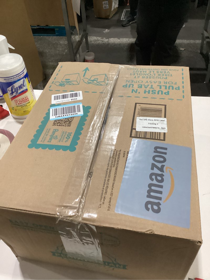 Condition photo showing New/Like New for Pampers Swaddlers Diapers, Size 4 (15-34 lbs), 150 Count, Absorbent, Keeps Baby Dry and Comfortable, Skin Safe Disposable Baby Diaper (Packaging May Vary) Size 4 150