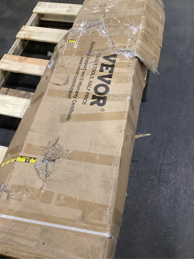Condition photo showing As Is for vevor truck ladder rack, 1000 lbs / 454 kg strong capacity truck racks, non-drilling/drilling instal