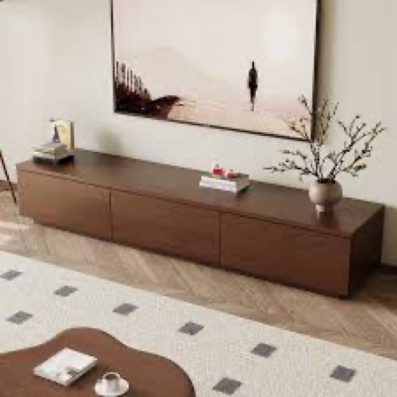 Jett Walnut veneer paint combination TV cabinet 16x70