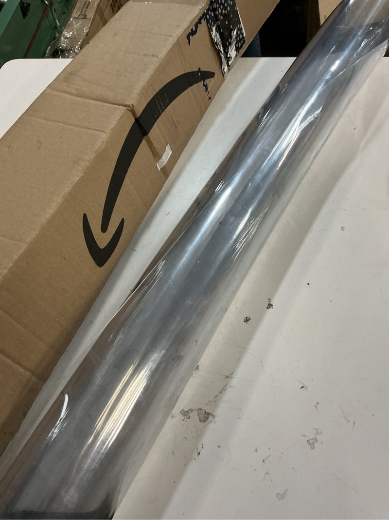 Condition photo showing Good Condition for vevor plastic table cover, 40 x 60 inch 1.5 mm thick clear pvc table protector, rectangle desk mat, waterproof & easy cleaning tablecloth, for office, dresser, dining room, night stand 60" x 40" (rectangular)