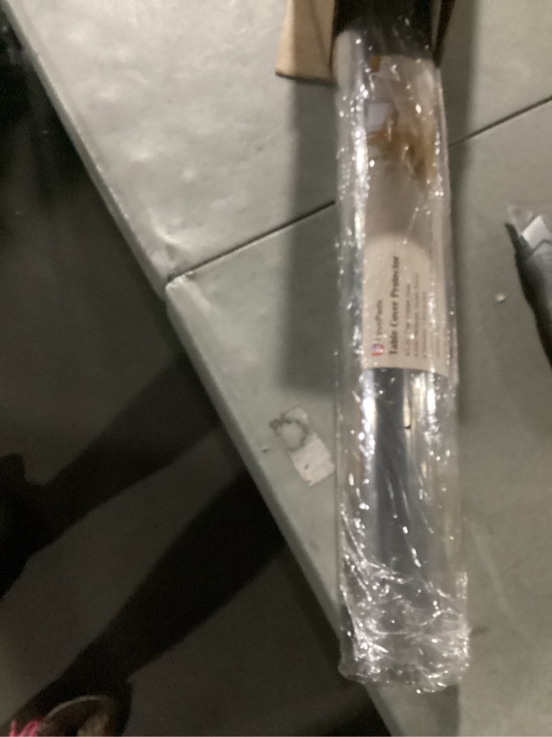 LovePads Clear Desk Mat 28 x 48 Inch, 1.5mm Thick Clear Table Protector, Waterproof Plastic Table Co