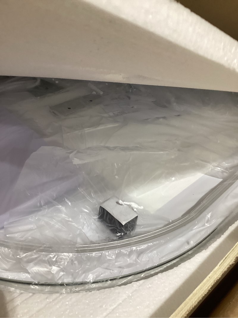 Condition photo showing New/Like New for Niccy Oval LED Bathroom Vanity Mirror, 36x22inch Frameless Backlit Mirror with Light, Smart Anti-Fog Waterproof Mirror with Memory Function Dimmable Lighted Mirror Back Lit 36"L x 22"W