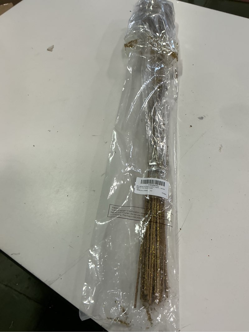 Condition photo showing Good Condition for WILLBOND 30 Pieces Curly Ting Branches Ting Glitter Branches Vase Filler Floral Crafts Home Decoration for Home Office Party Hotel Restaurant Patio or Yard Decor(Gold)