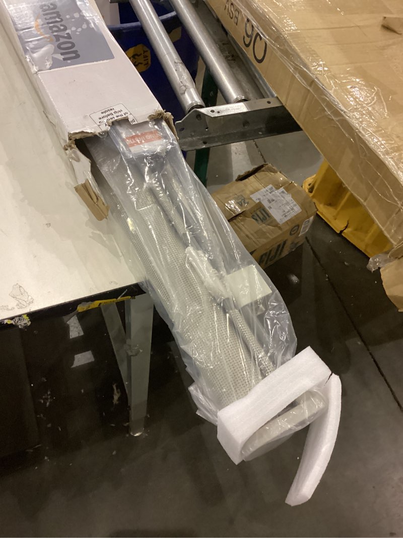 Condition photo showing New/Like New for 42" Tall Retractable Baby Gates Extra Wide Dog Gate, 100" Long Pet Gates for Wide Openings, Retractable Dog Gate Indoor Mesh Baby Gate Extra Long Gate Outdoor Pet Gate for Wide Opening/Light Gray Light Gray (42" Tall x 100" Wide)