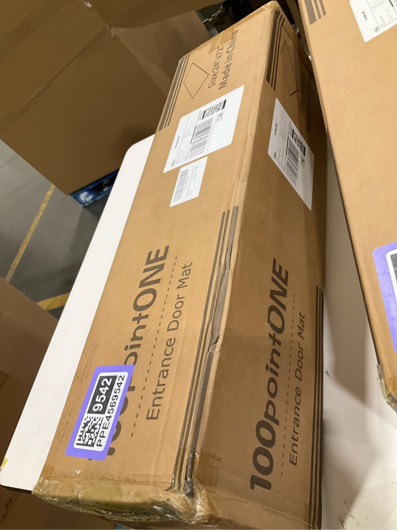 Condition photo showing New/Like New for Front Door Mat for Outside Entry, 72" x 24" Heavy Duty Outdoor Doormat for Entryway to Trap Dirt and Moisture, Non-Slip Waterproof Welcome Mats for Home Entrance 2' x 6' (Rectangular) Black Texture