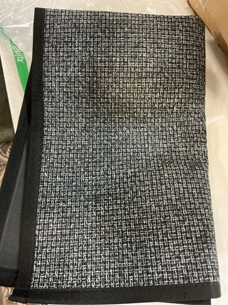 Condition photo showing New/Like New for sumlans kitchen mat 1 pcs, cushioned non slip rugs for kitchen floor, absorbent runner comfort standing mats washable for kitchen, office, home (black, 24"x36") black 24"x36" (rectangular)