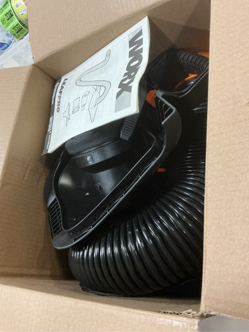 Condition photo showing As Is for WORX LeafPro Collection System for WORX Blower/Vac with Up to a 5” Inches Tube - WA4058 WORX WA4058
