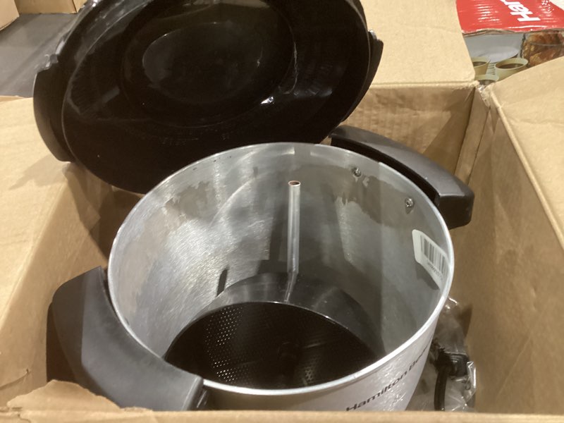 Condition photo showing As Is for Hamilton Beach - Coffee Urn - Silver