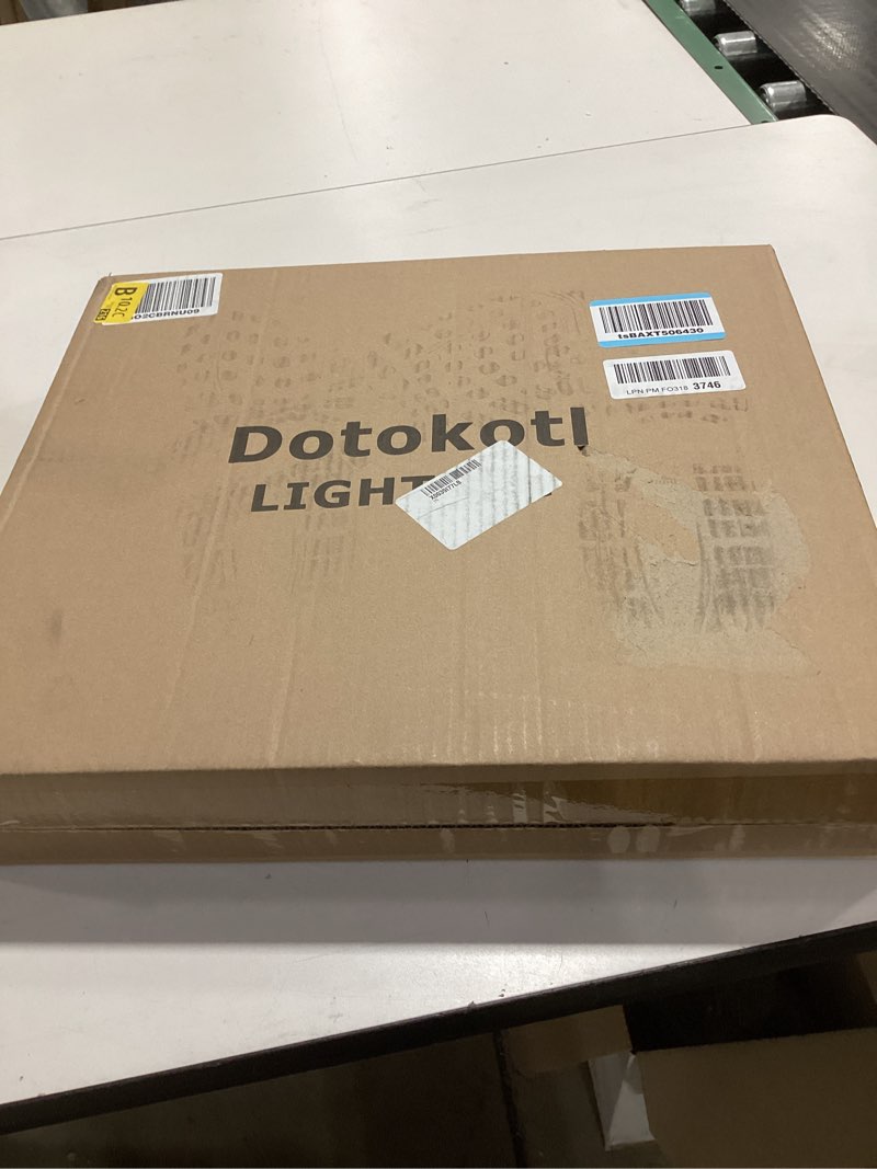 Condition photo showing New/Like New for Modern LED Ceiling Light 24W Spiral Design Ceiling Lighting Fixture 18 inch,4000K Warm White Light Fixture for Hallway Aisle Balcony Bedroom Kitchen Office (Black) top