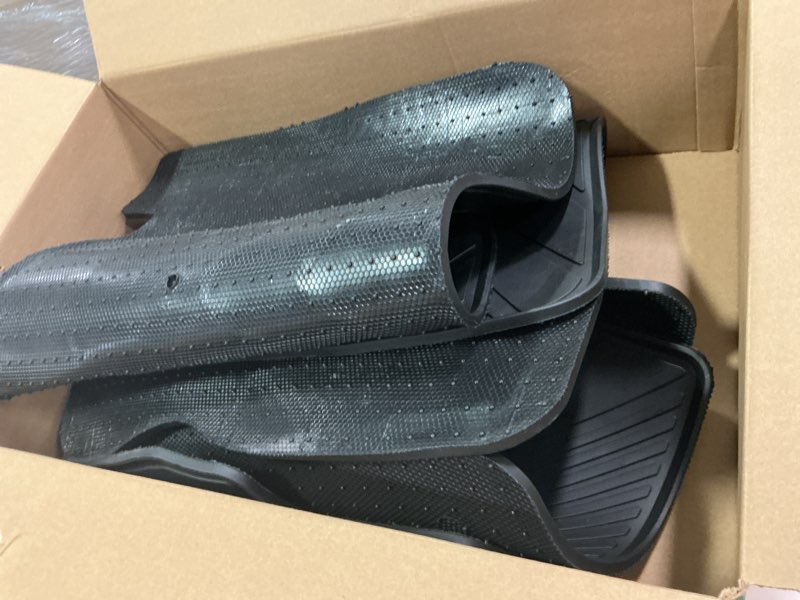 Condition photo showing Good Condition for Floor Mats Compatible with 2006-2011 Honda Civic Coupe & Sedan, Custom Fit All Weather Honda Civic Car Mats, Latex Heavy Duty Floor Liners Black 3-pc Set, 2007 2008 2009 2010