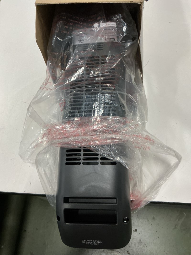Condition photo showing As Is for DeLonghi 1500 -Watt Ceramic Tower Indoor Electric Space Heater with Thermostat with Remote Item #3806401 | Model #HFX25S15L