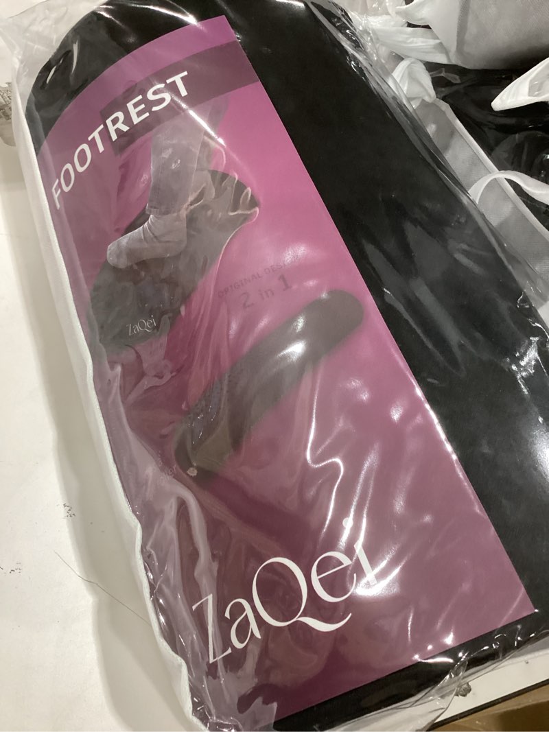 Condition photo showing New/Like New for Zaqei Foot Rest Under Desk Ergonomic Velvet Footstool with Massage Roller Improves Posture Relieves Plantar Fasciitis Reduces Fatigue for Office Home Gaming Adjustable Non Slip Washable Cover