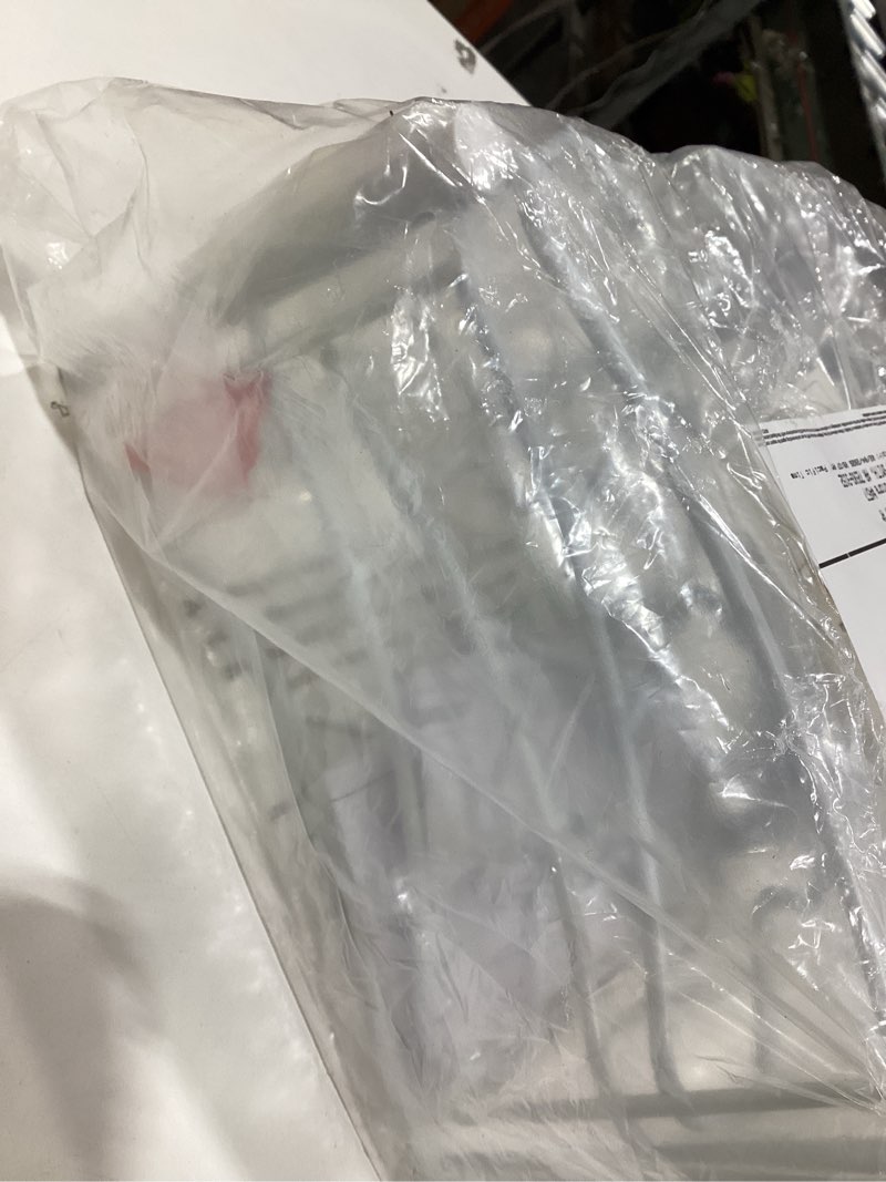 Condition photo showing New/Like New for Deco Brothers Pan Organizer Rack for Kitchen Cabinet and Counter, White