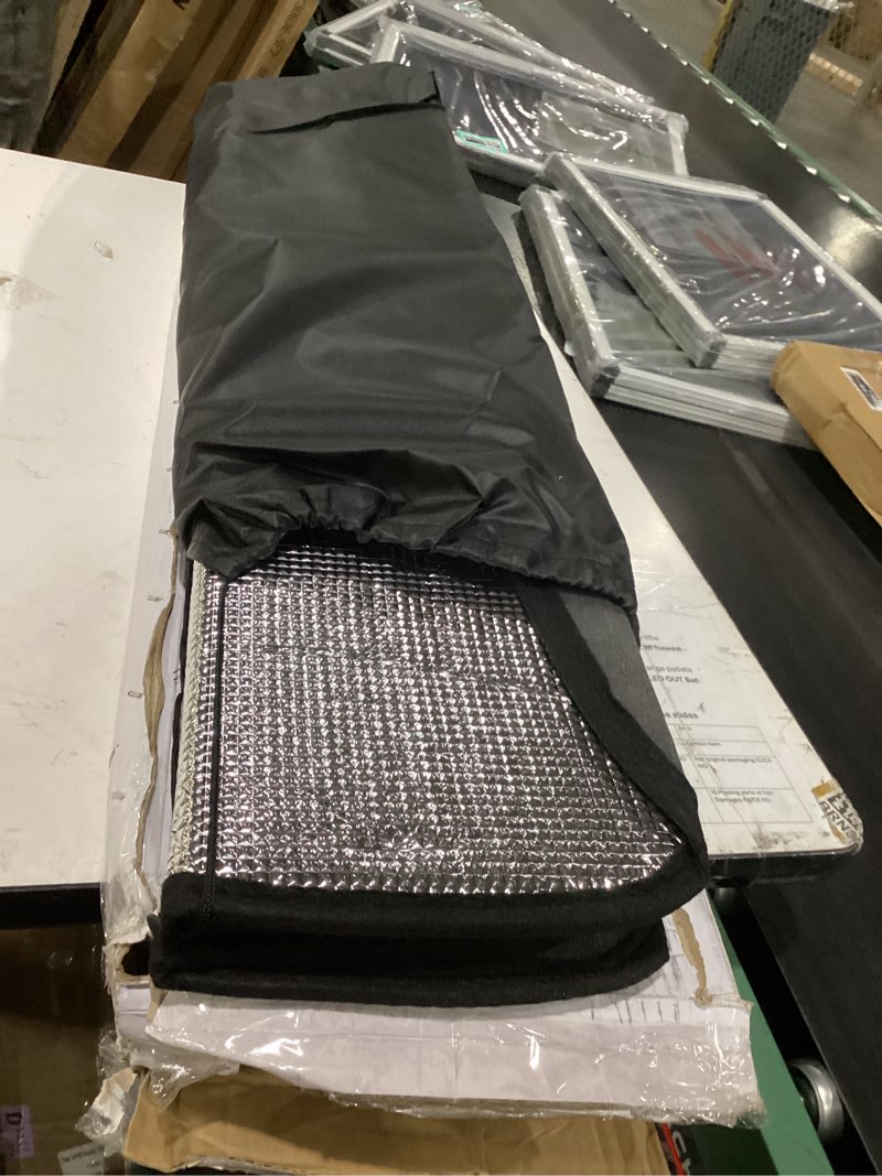 Condition photo showing Good Condition for autotech park foldable sunshade compatible with 2014-2018 subaru forester suv, custom-fit windshield sun shade