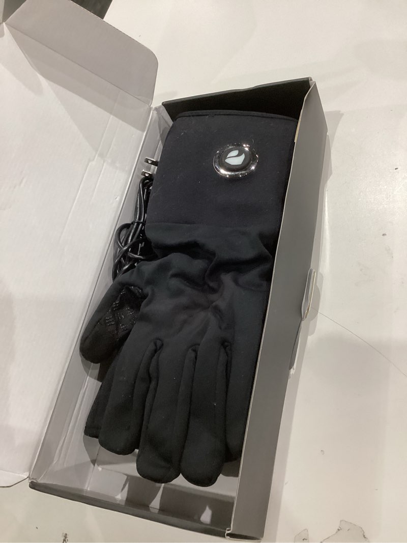 Condition photo showing As Is for DR.PREPARE Heated Gloves for Men Women, 3200mAh Rechargeable Electric Battery, Thin Heated Motorcycle Work Gloves Liners, Touch Screen Gloves Winter Hand Warmer for Hunting Skiing Snowboarding Large