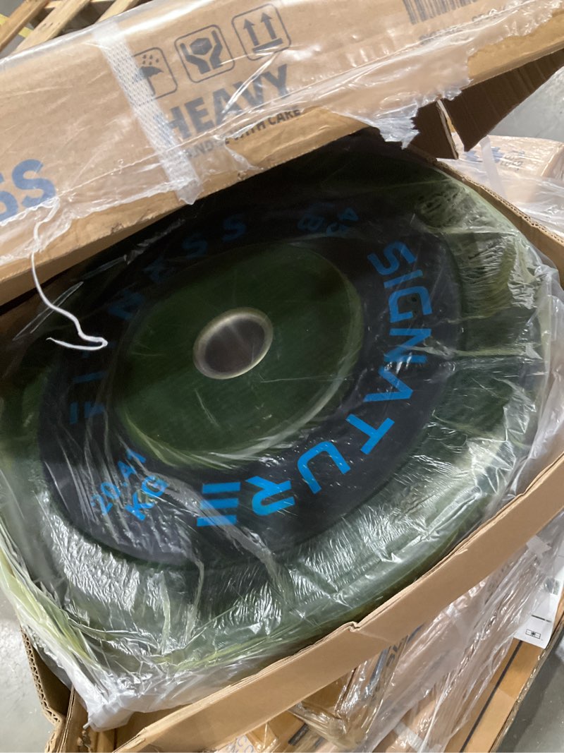 signature fitness 45lb barbell plate