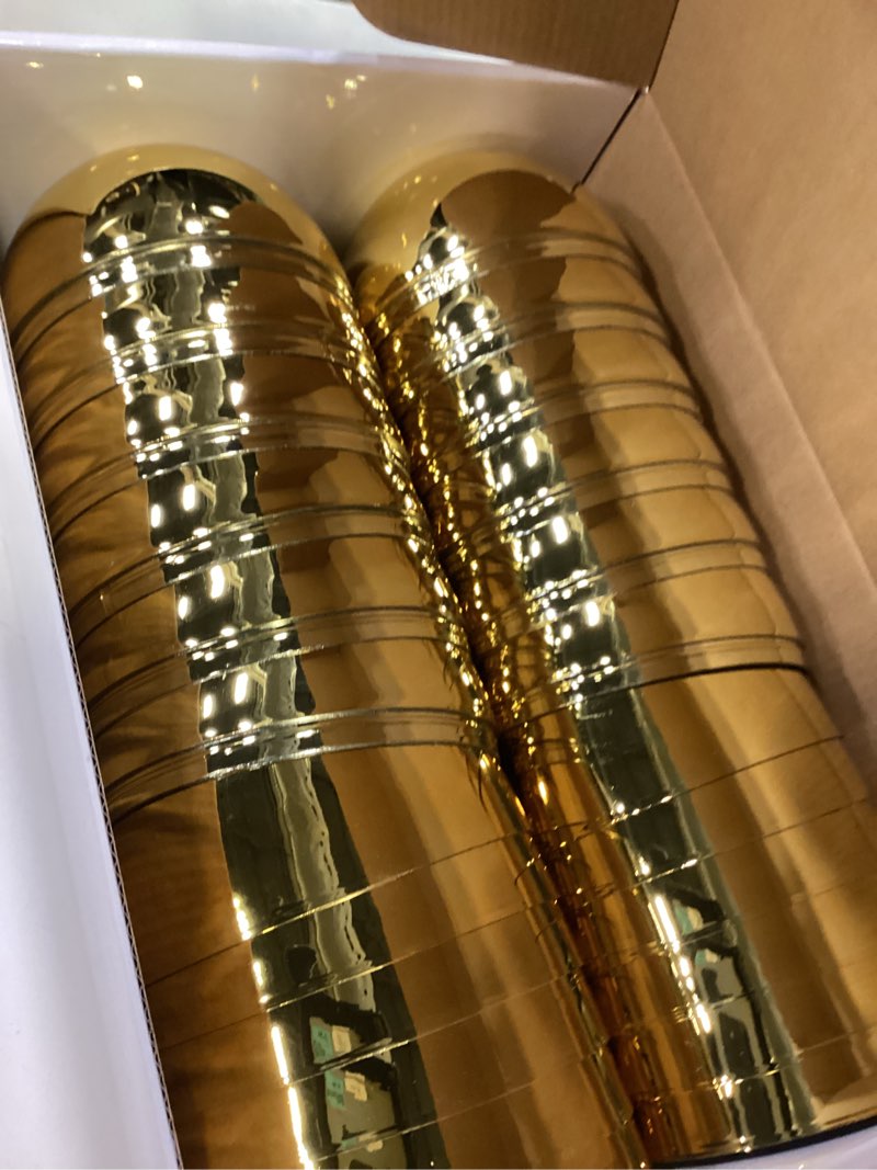 Condition photo showing New/Like New for 12 pcs jumbo gold easter eggs 6 inch giant metallic golden easter eggs fillable large suprise egg for easter themed hunt basket stuffers fillers filling treats party favors classroom prize supplies