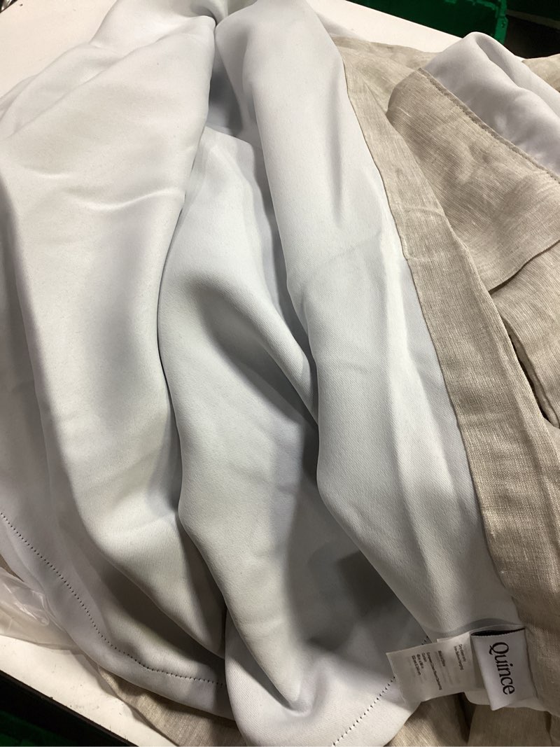 Condition photo showing Good Condition for european linen room darkening curtain flax 48”x96”