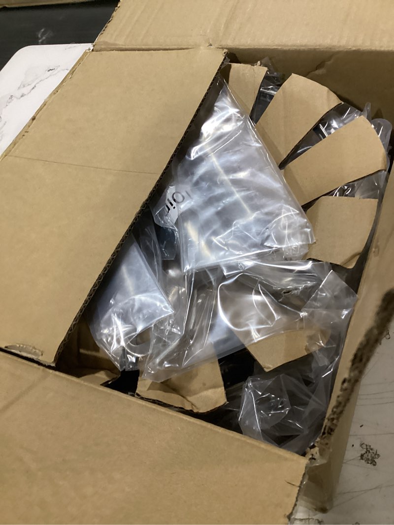Condition photo showing As Is for stainless steel pans, stainless steel cookware set, 8/10/12 inch with lid, pfoa & ptfe free skillets, non toxic chef's pan set, frying pans for cooking, oven & dishwasher safe, induction compatible 8in+10in+12in with lids