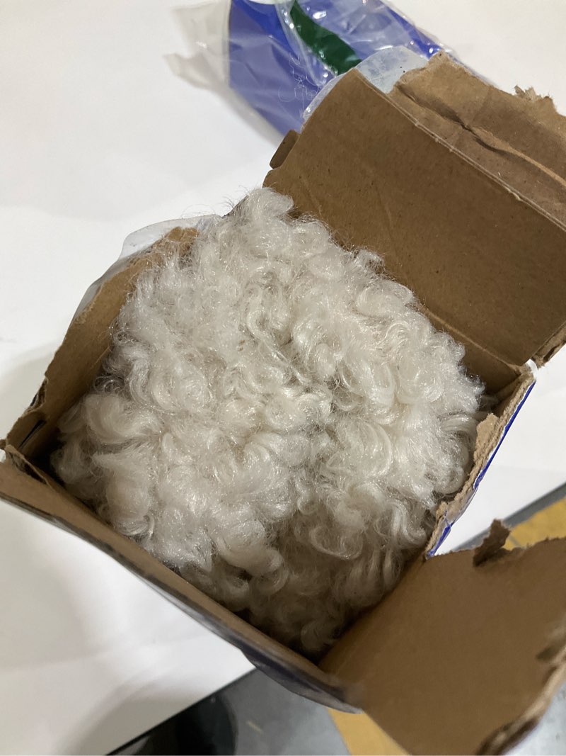Condition photo showing As Is for MIULEE Pack of 2 Lumbar Faux Fur Throw Pillow Covers 12x20 Inch Neutral Light Beige Boucle Decorative Sherpa Pillow Covers Fuzzy Accent Soft Sheepskin Fleece for Boho Home Decor Living Room Bed Chair 20" x 12" (Pack of 2) Neutral Light Beige
