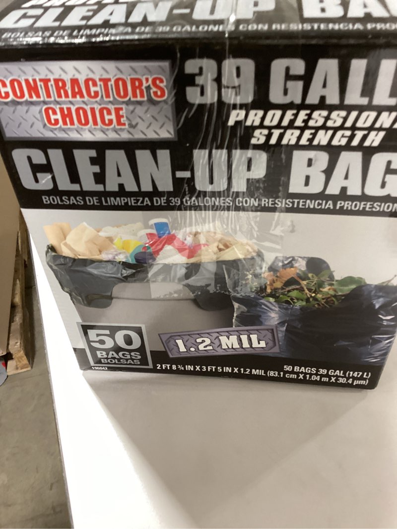 Condition photo showing New/Like New for Contractor's Choice Contractor 39-Gallon Scent free Black Outdoor Plastic Construction Flap Tie