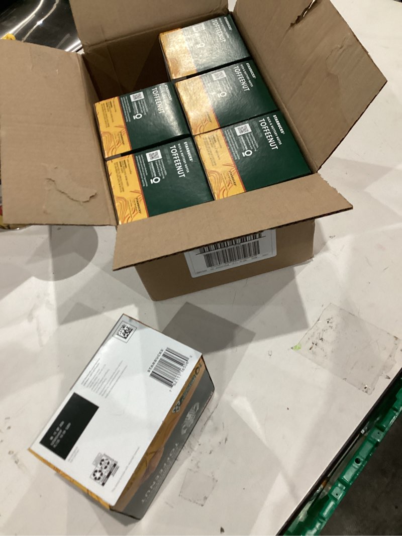 Condition photo showing New/Like New for Starbucks Medium Roast K-Cup Coffee Pods — Toffeenut for Keurig Brewers — 1 box (10 pods total) (Pack of 6) Toffeenut 10 Count (Pack of 60)