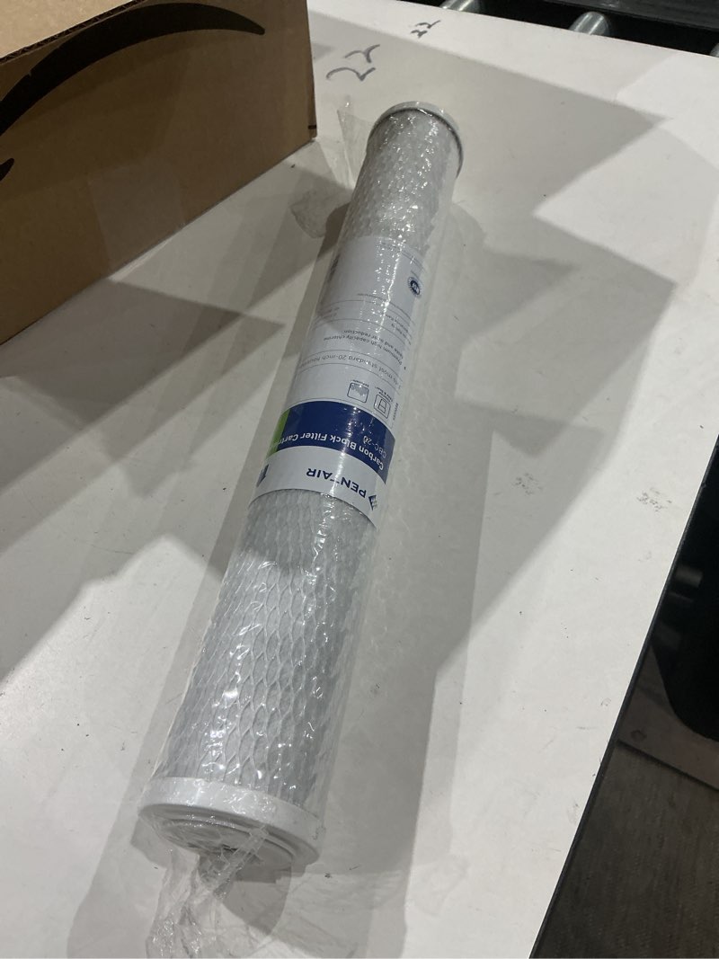 Condition photo showing Good Condition for pentair pentek cbc-20 carbon water filter, 20-inch, whole house carbon block replacement cartridge with bonded powdered activated carbon (pac) filter, 20" x 2.5", 0.5 micron pack of 1 20" x 2.5"