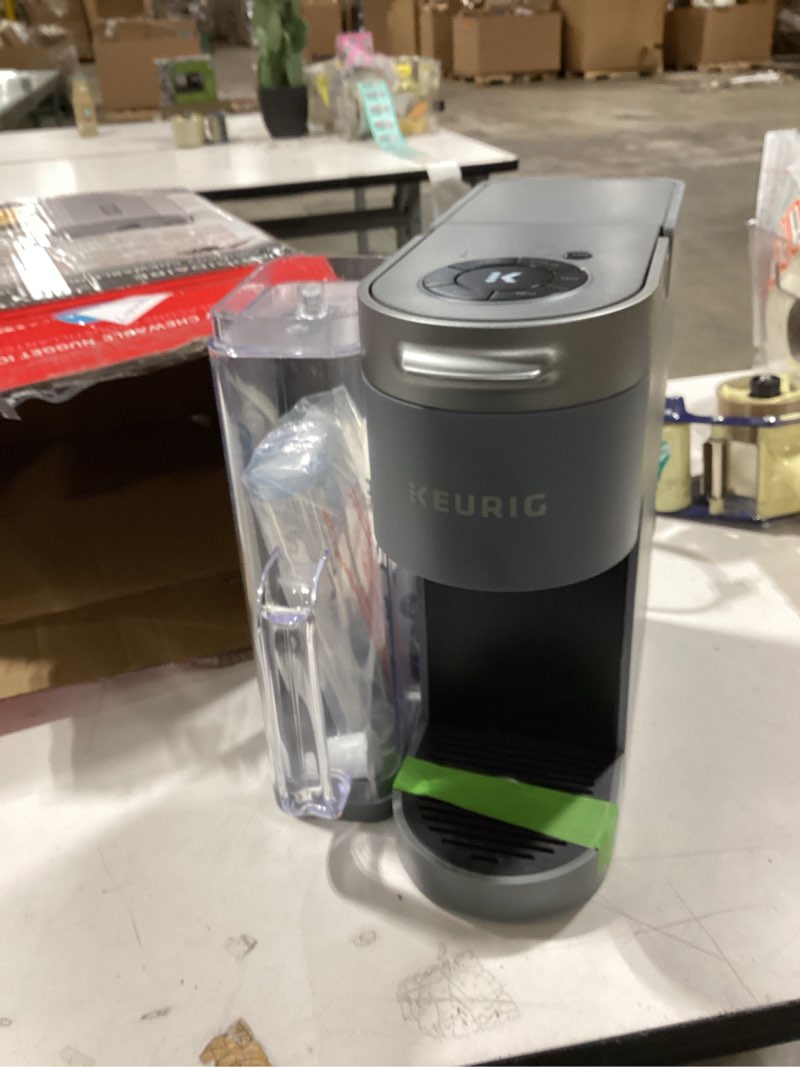 Condition photo showing As Is for Keurig K-Supreme Single Serve K-Cup Pod Coffee Maker, MultiStream Technology, 4 Brew Sizes, 66oz Dual-Position Removable Reservoir, Gray Gray Coffee Maker