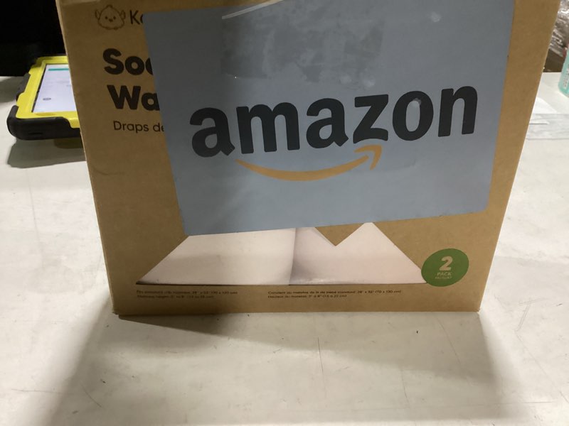 Condition photo showing New/Like New for 2-Pack Waterproof Crib Sheets for Boys, Girls - 52x28 Fitted Organic Cotton Baby Crib Sheets, Toddle