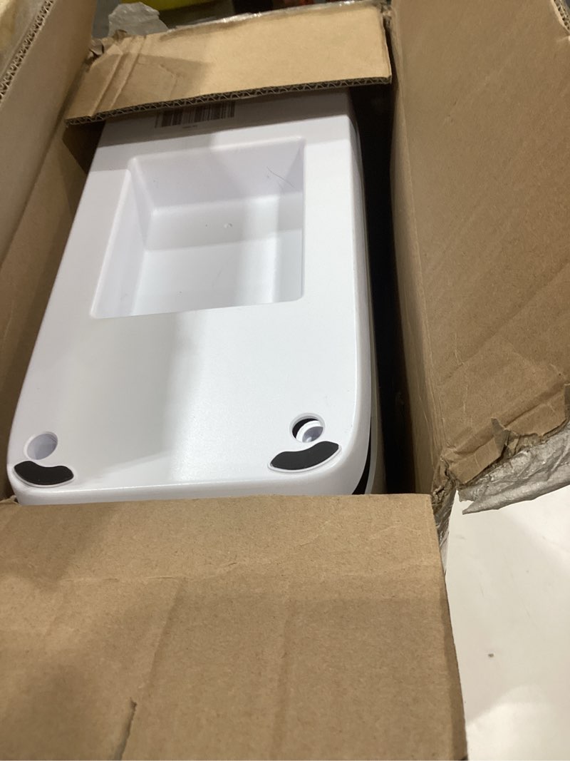 Condition photo showing As Is for levoit air purifier for home large room up to 1073ft² with air quality monitor, aham verifide, smart wifi, washable pre-filter, hepa sleep mode for pets, allergies, dust, pollen, vital 100s-p, white white air purifier