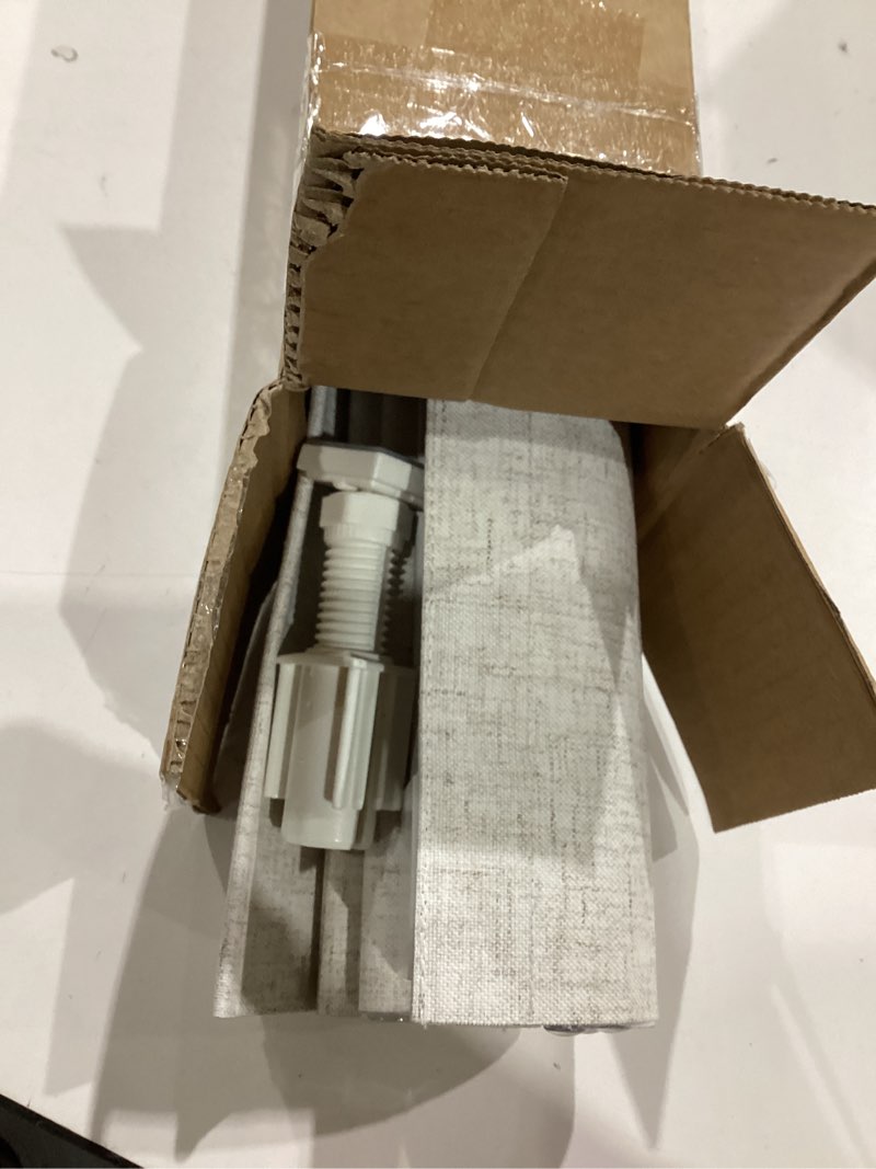 Condition photo showing As Is for no drill blackout roman shades for indoor windows,cordless roman blinds,linen no tools window shades,easy to install window blinds for home bedroom,blackout-linen beige 30" w x 64" h blackout-linen beige 30"w x 64"h