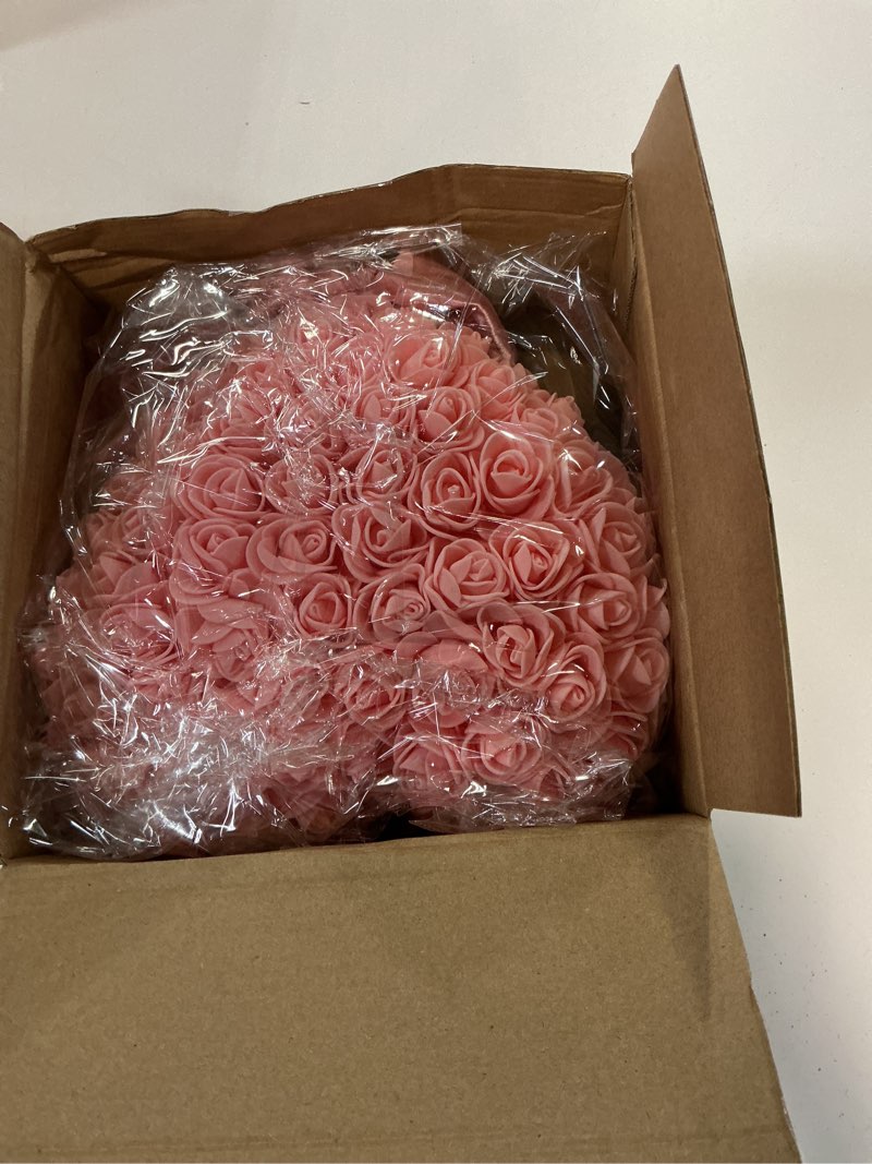 Condition photo showing New/Like New for Soulchen Valentine Day Tree Topper 11.8 Inch Pink Heart Tree Topper with Bow Artificial Rose Flower Valentines Trees Ornaments for Valentine's Day Wedding Holiday Party Supplies