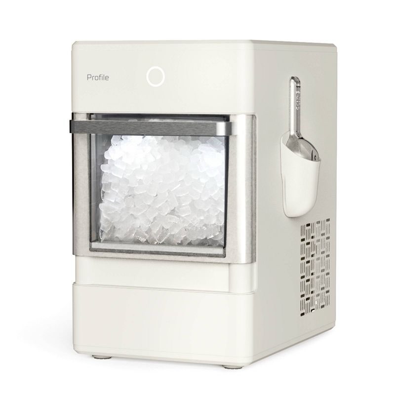 ge profile opal nugget ice maker - hearth & hand™ with magnolia: stainless steel, countertop, 34 lbs daily production