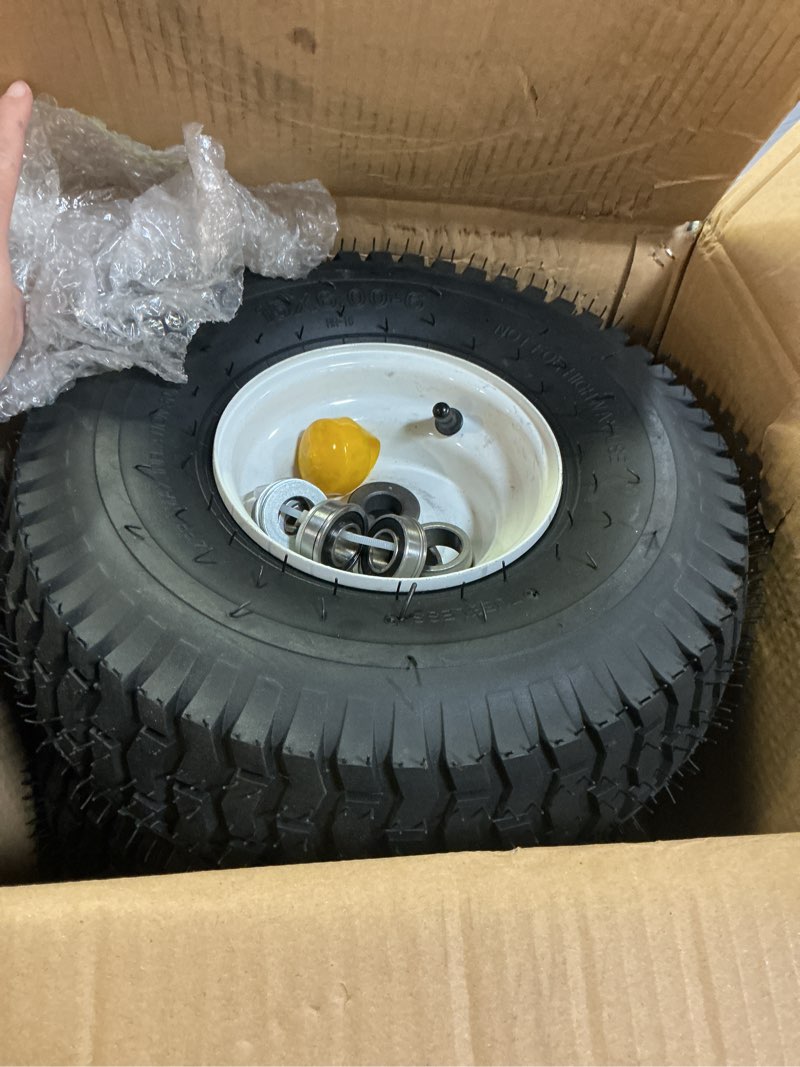 Condition photo showing Good Condition for 15x6.00-6nhs Lawn Mower Tires, 15x6.00-6 Tubeless Tire and Wheel, 15x6-6 Front Tire Assembly Compati