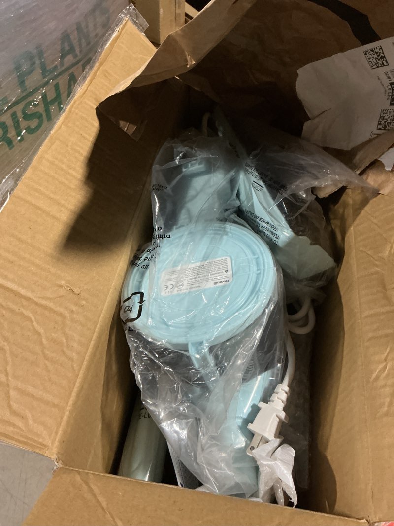 Condition photo showing As Is for Roomie Tec Corded Stick Vacuum Cleaner - 450W, Lightweight 2 in 1 Handheld with Powerful Suction, Bagless HEPA Filter, Large Dust Capacity, 20ft Cable - Ideal for Floors, Dorm Room, & Home Cleaning Cyan