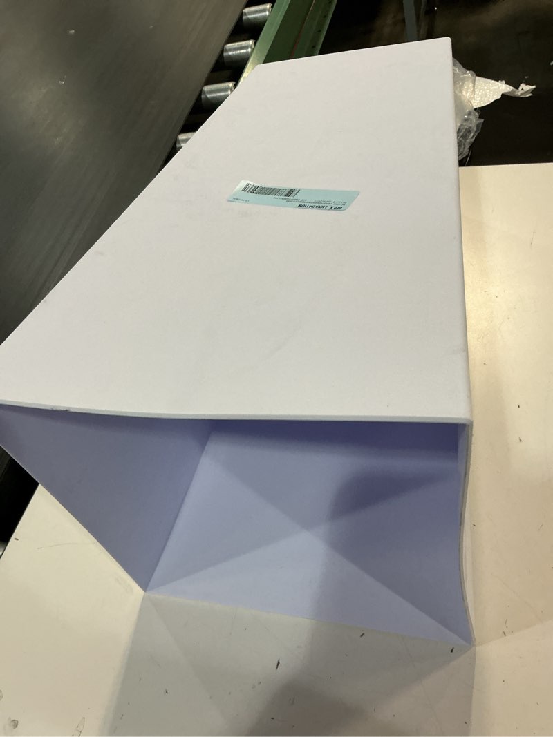 Condition photo showing Good Condition for bloem finley 20  tall square tapered resin planter  white