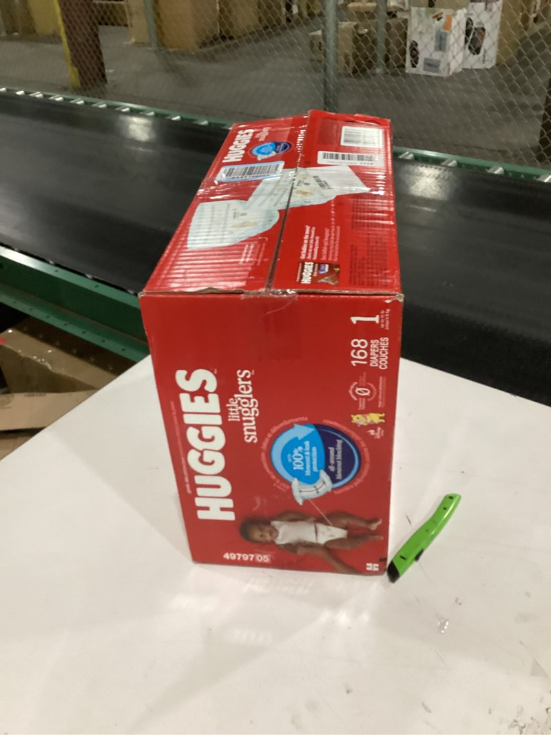 Condition photo showing New/Like New for Huggies Little Snugglers Diapers - Size 1 - 168ct