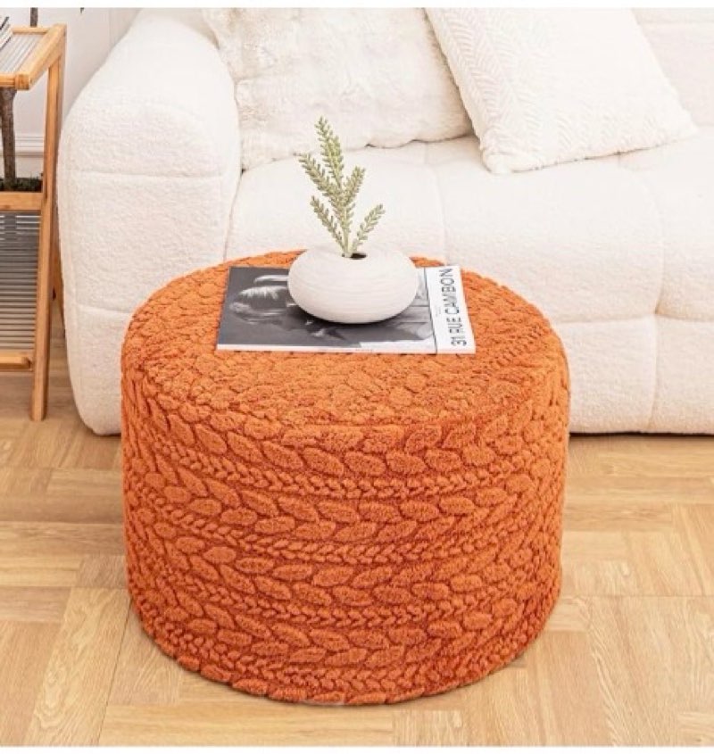 round pouf ottoman 20 x 20 x 14 inches boho poof home decor floor pouffe ottoman foot rest for couch